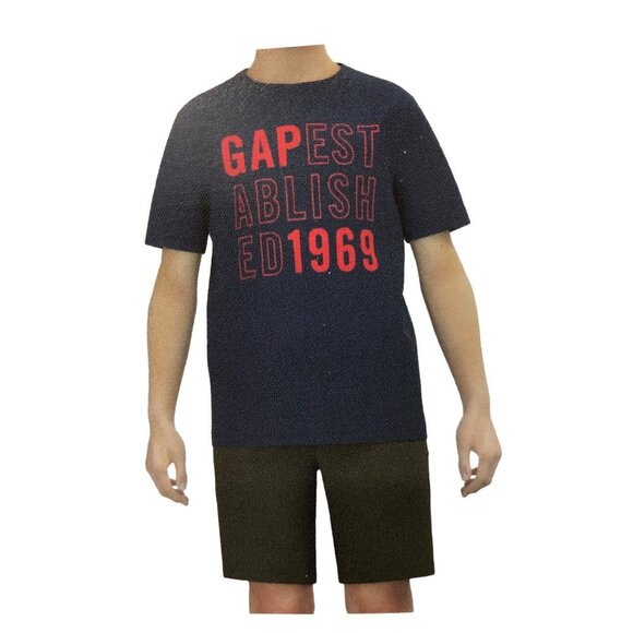 GAP‎ Boy's 2-Piece Short Sleeve T-Shirt & Shorts Outfit Set SZ 8 NWT - Picture 2 of 12